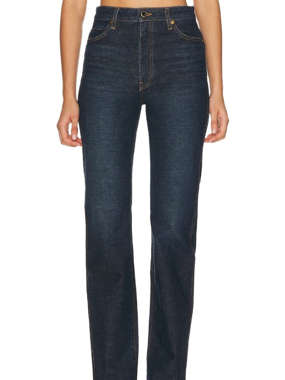 KHAITE Danielle Straight Leg Dark Wash 26W